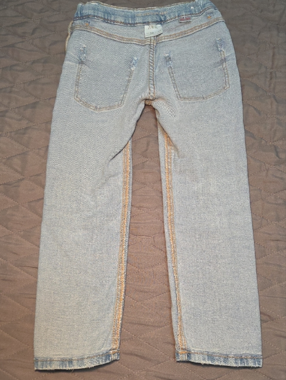 Zara Light Blue Kids Straight Jeans - Picture 5 of 6